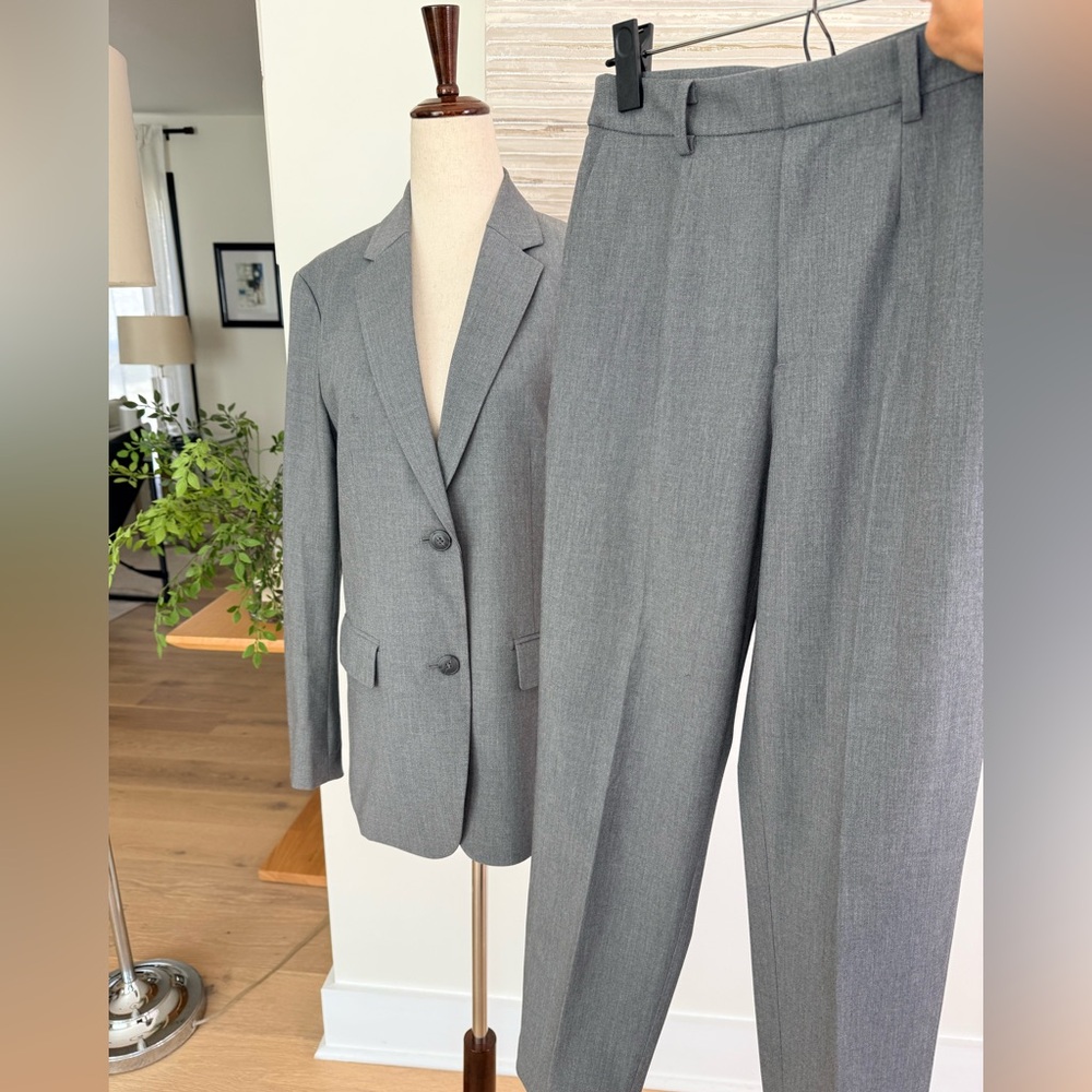 Uniqlo gray jacket and pants suit size XS Petite - Picture 12 of 15